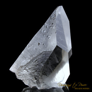 Golden Lemurian Lightning Strike Quartz Crystal Point