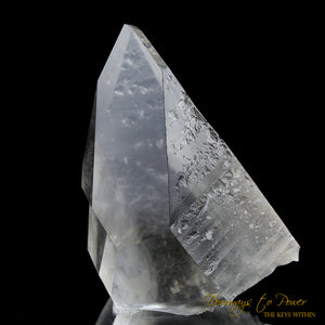 Golden Lemurian Lightning Strike Quartz Crystal Point