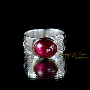 Red Ruby Crystal Ring SS