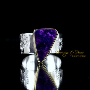 Sugilite Crystal Ring SS 'Beacon of Light' 7 1/2