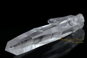 Lemurian Healing Quartz Crystal Wand 'Light Language' 9D