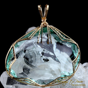 Aqua Serenity Andara Pendant 14k 'Atlantean Hologram' Ultra Rare 1995