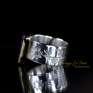 Sugilite Crystal Ring SS 'Beacon of Light' 7 1/2