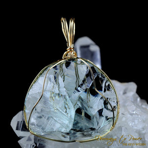 Aqua Serenity Andara Pendant 14k 'Atlantean Hologram' 1995