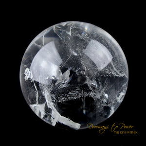Lemurian Light Quartz Crystal Sphere 'Holographic Connection'