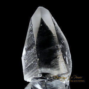 Golden Lemurian Lightning Strike Quartz Crystal Point