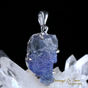 Tanzanite Crystal Pendant SS