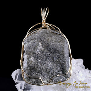 Azozeo Phenacite Crystal Pendant in 14k