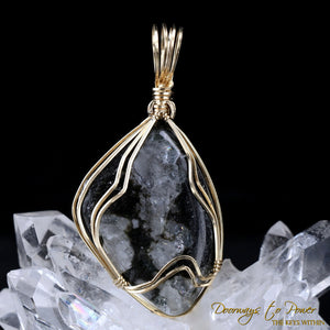 Azozeo Phenacite Crystal Pendant 14k