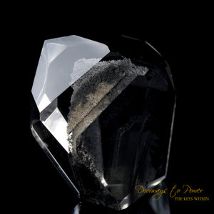Black Phantom Lemurian Quartz Master Crystal 'The Protector'