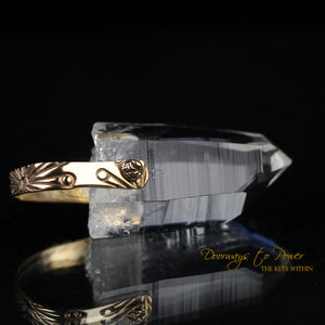 Lemurian Light Language Crystal Pendant 14k