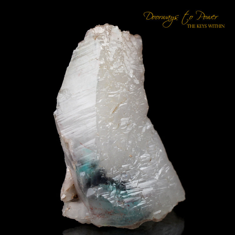 Ajoite Crystal Altar Stone with Record Keepers