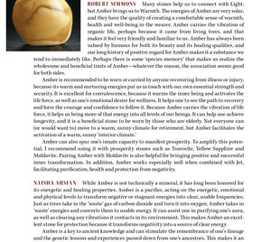 Amber Crystal Properties