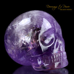 Amethyst Quartz Crystal Skull by Leandro De  Souza
