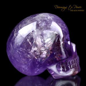 Amethyst Quartz Crystal Skull 'Duality'