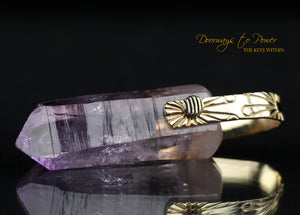 Amethyst Light Language Record Keeper Pendant™ 14k