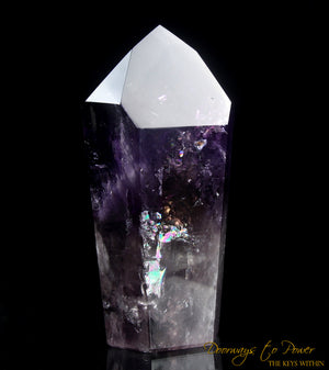 Amethyst Phantom Devic Temple Master Crystal Point