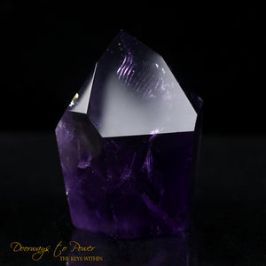 Amethyst Quartz Crystal Point Devic Temple Heart Dow