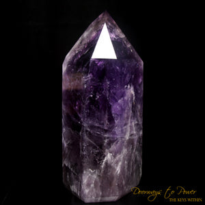 Amethyst Devic Temple Master Quartz Crystal Point XL