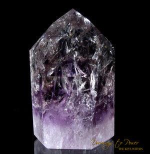 Amethyst Phantom Quartz Temple Heart Dow Crystal
