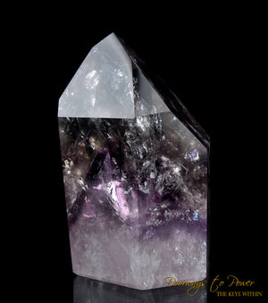 Amethyst Phantom Quartz Temple Heart Dow Crystal