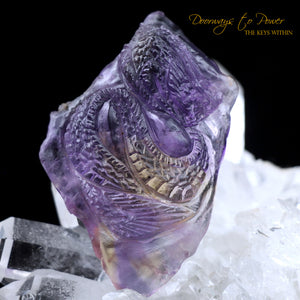Ametrine Dragon Crystal Carving
