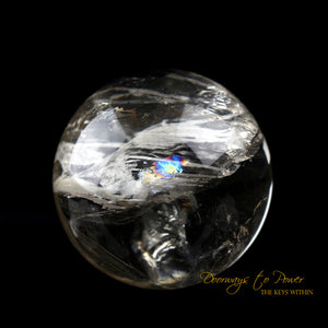 Ancient Golden Lemurian Manifestation Quartz Crystal Sphere