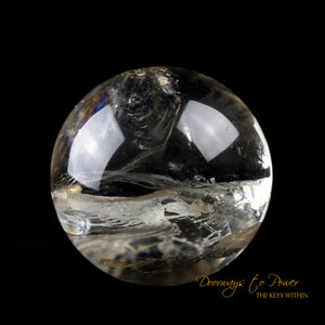 Ancient Golden Lemurian Manifestation Quartz Crystal Sphere