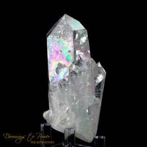 Angel Aura Lemurian Twin Quartz Record Keeper Crystal