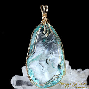 Aqua Serenity Andara Pendant 14k 'Atlantean Hologram'