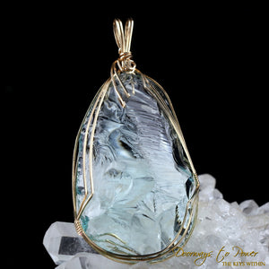 Aqua Serenity Andara Pendant 14k 'Atlantean Hologram'