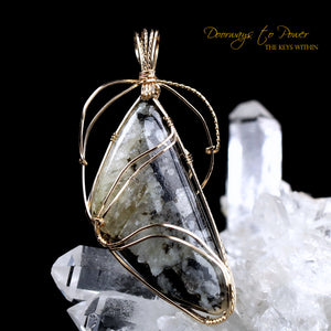 Azozeo Phenacite Crystal Pendant in 14k