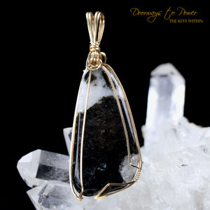 Azozeo Phenacite Crystal Pendant in 14k