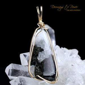 Azozeo Phenacite Crystal Pendant in 14k