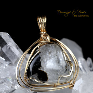 Azozeo Phenacite Crystal Pendant in 14k Gold