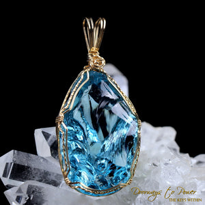 Lady Nellie Monatomic Andara Pendant Azure elysium