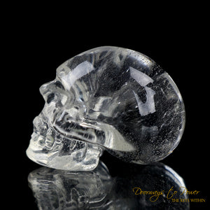Rare Phenacite Crystal Skull Carving