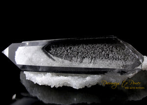 Black Phantom Lemurian Quartz Master Crystal Wand 'The Protector'