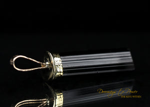 Black Tourmaline Light Language Pendant 22k
