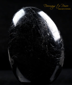 Black Tourmaline Crystal Altar Stone
