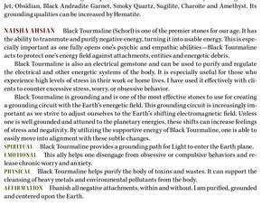 Clear Quartz & Black Tourmaline Crystal Pendulum