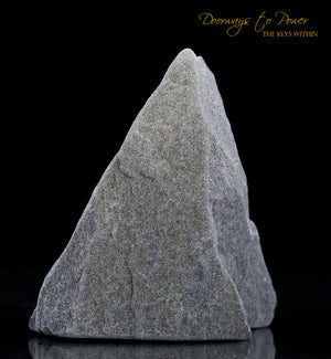 Black Azeztulite Crystal Altar Stone 'Energy Clearing & Protection'