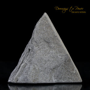 Black Azeztulite Crystal Altar Stone 'Energy Clearing & Protection'