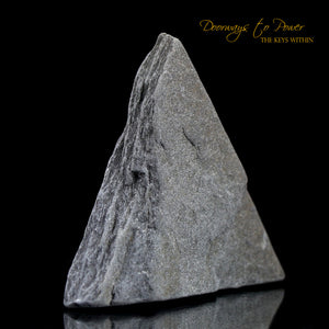 Black Azeztulite Crystal Altar Stone 'Energy Clearing & Protection'