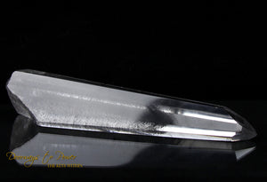 Black Phantom Lemurian Record Keeper Quartz Crystal Wand