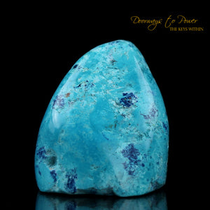 Chrysocolla & Shattuckite Crystal Altar Stone