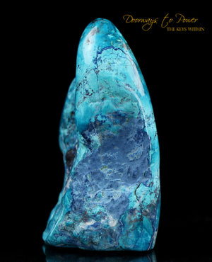 Chrysocolla & Shattuckite Crystal Altar Stone