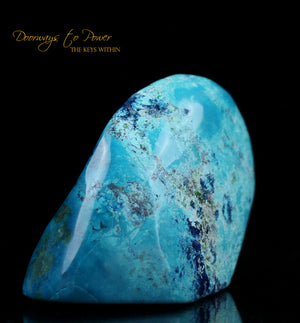Chrysocolla & Shattuckite Crystal Altar Stone