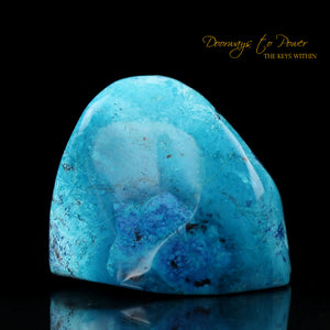 Chrysocolla & Shattuckite Crystal Altar Stone