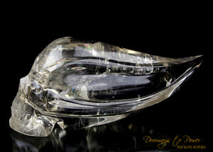 Citrine Quartz 'Atomic' Traveler Crystal Skull by Leandro De Souza